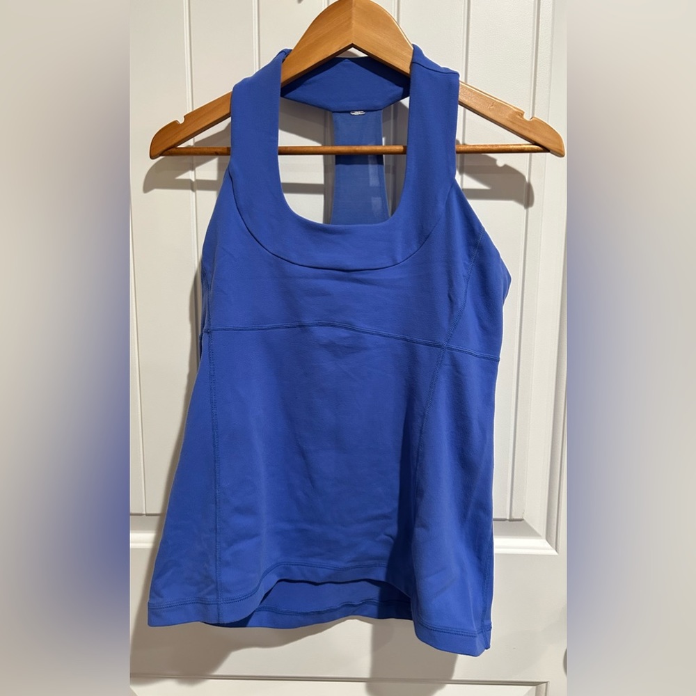 Lululemon Scoop Neck Tank Luon Light Cornflower 8
